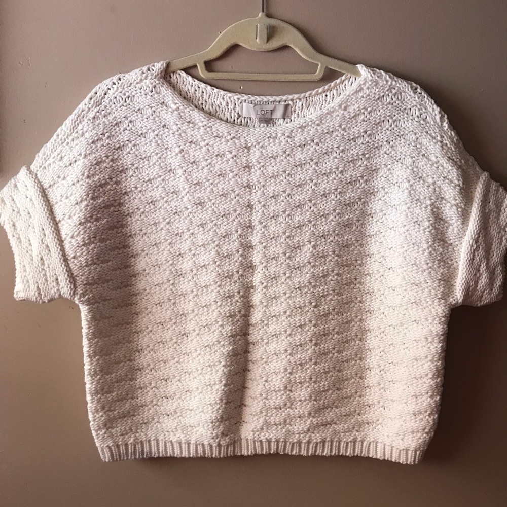 LOFT Crop 🧶 Knit Sweater